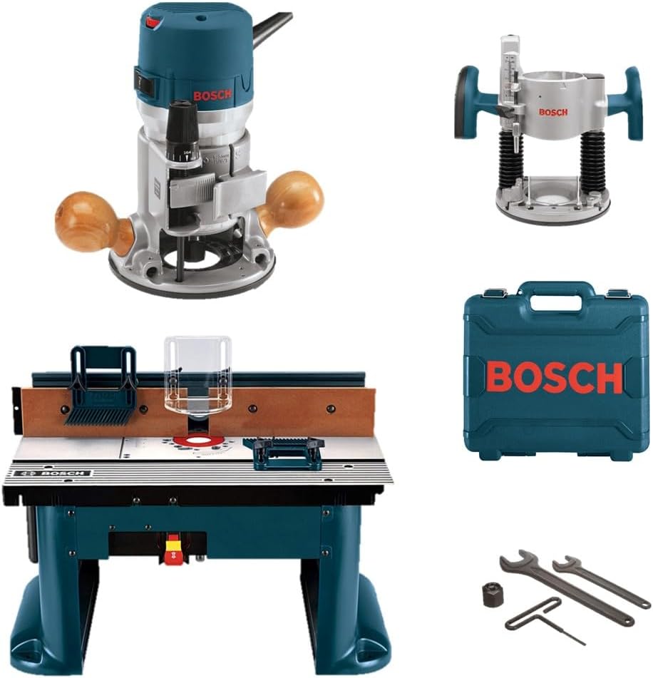 BOSCH 1617EVSPK Wood Router Tool Combo Kit for Precision Work