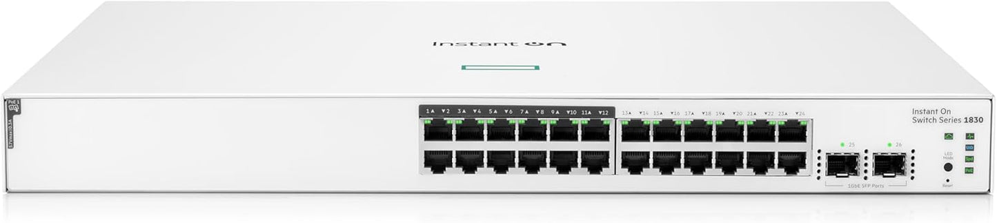 HPE Networking Instant On 1830 24-Port Gb Smart-Managed Switch