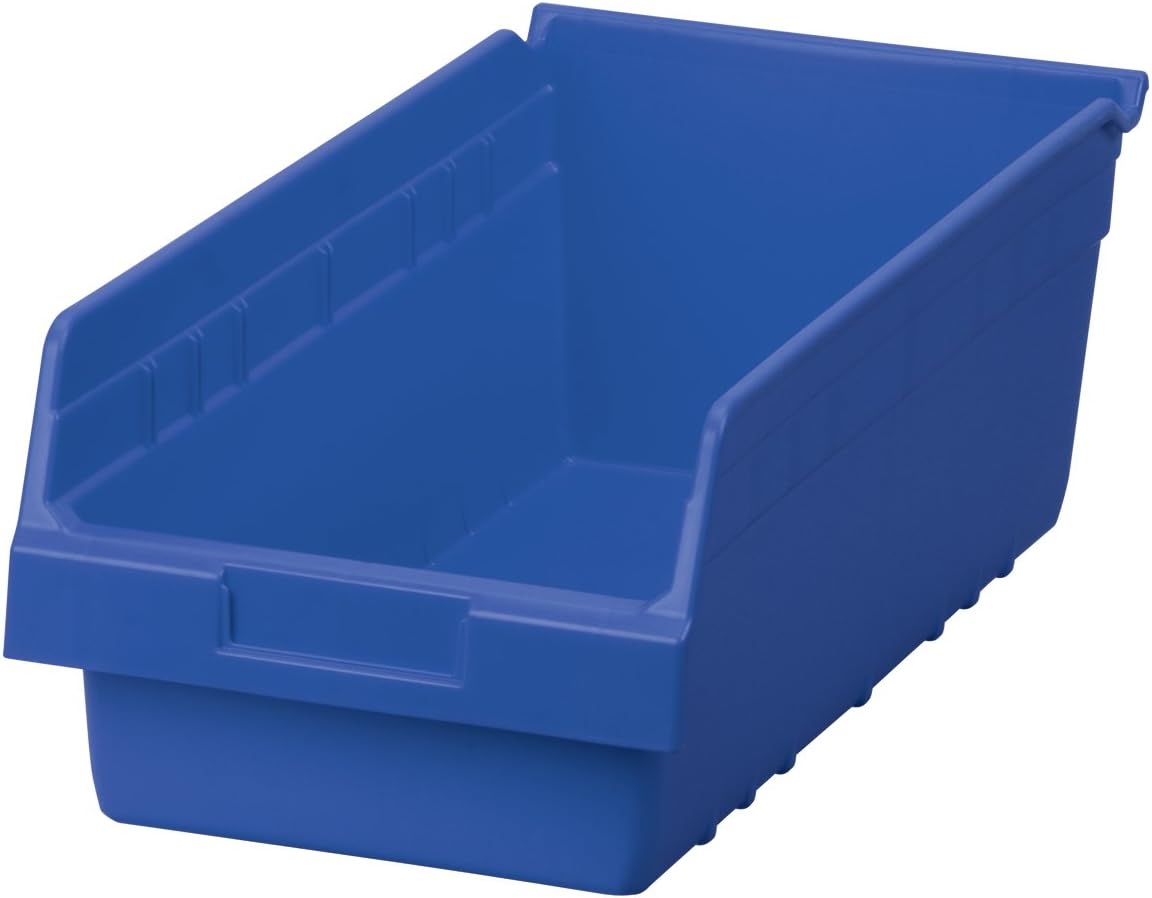 Akro-Mils ShelfMax Plastic Nesting Shelf Bin Box for Storage