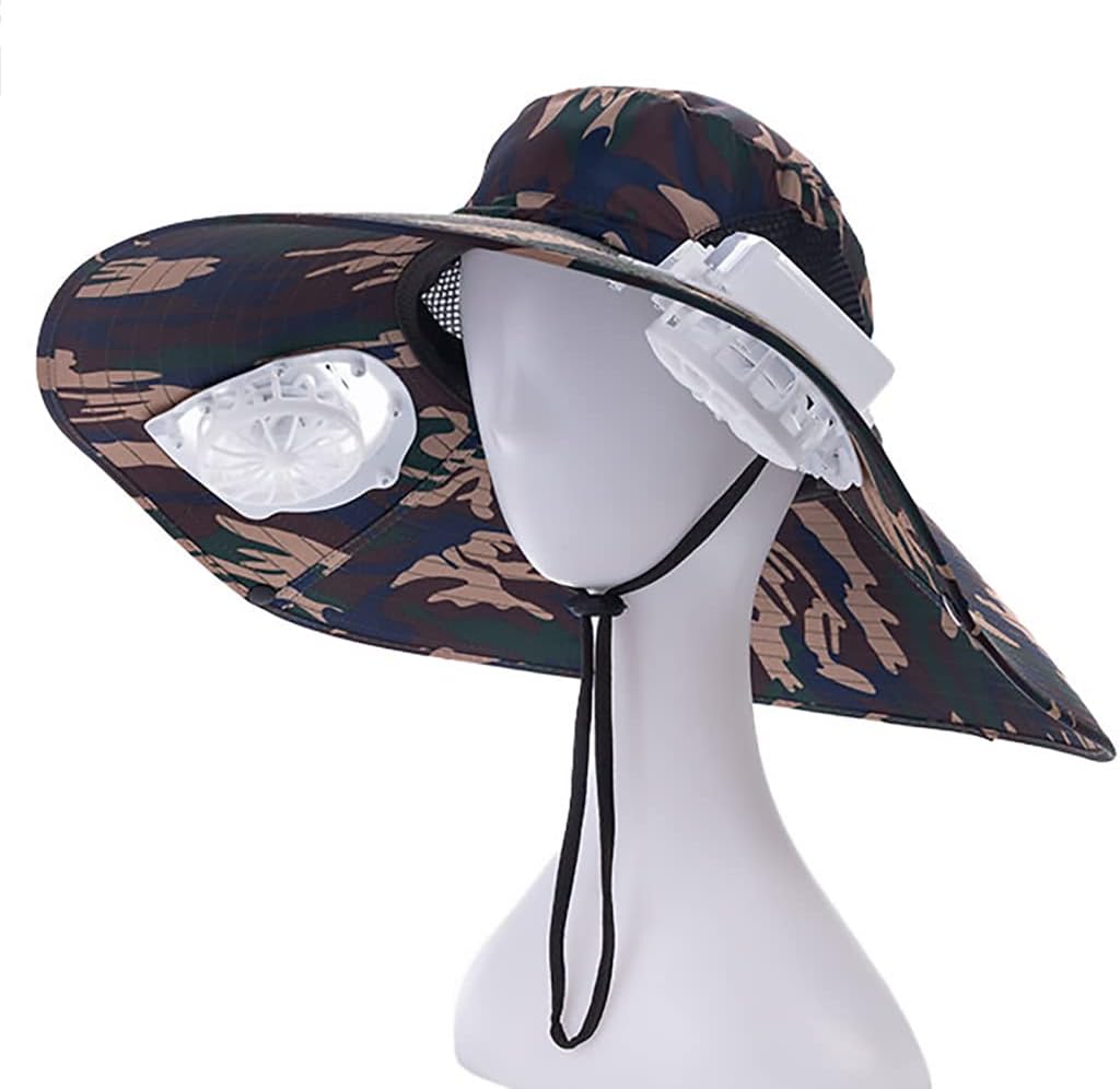 Mens Sun Hat with Dual Fan for Ultimate Summer Cooling Comfort