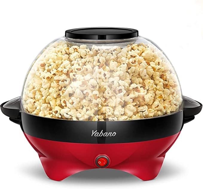 Yabano 6-Quart Popcorn Machine with Quick-Heat Technology