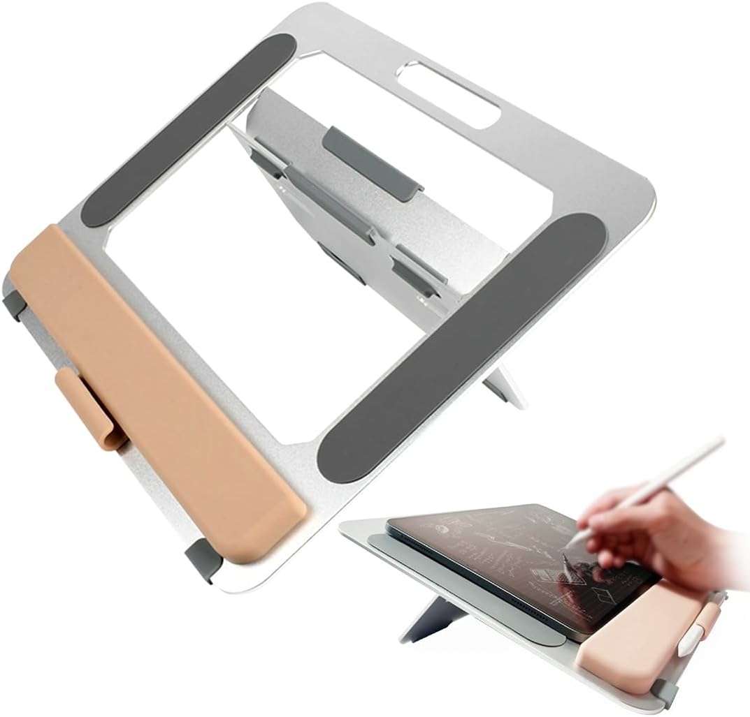 Adjustable Aluminum Laptop Stand - Ergonomic & Portable! (CARUIDA)