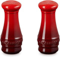 Le Creuset Salt and Pepper Shaker Set of 2 - Cerise, Durable Stoneware