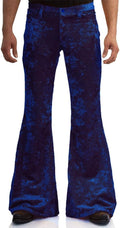 Mens Bell Bottom Velvet Pants 60s 70s Disco Outfits for Men - Vintage