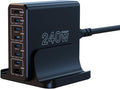URVNS 240W USB C Charger Multiport Station - Powerful 8-Port Charging