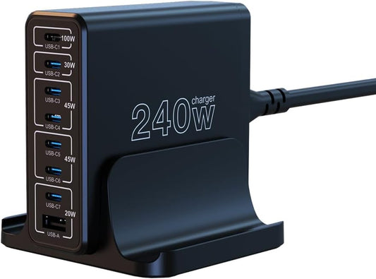 URVNS 240W USB C Charger: Compact Multiport Fast Charging Station