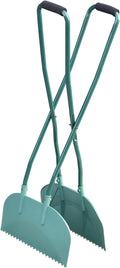 Leaf Grabber Leaf Rake Picker Upper Scoops with Long Handle - No