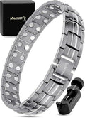 MagnetRX Ultra Strength Magnetic Bracelet for Men - Gunmetal