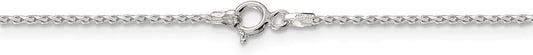 Genuine .925 Sterling Silver Round Spiga Diamond-Cut Chain