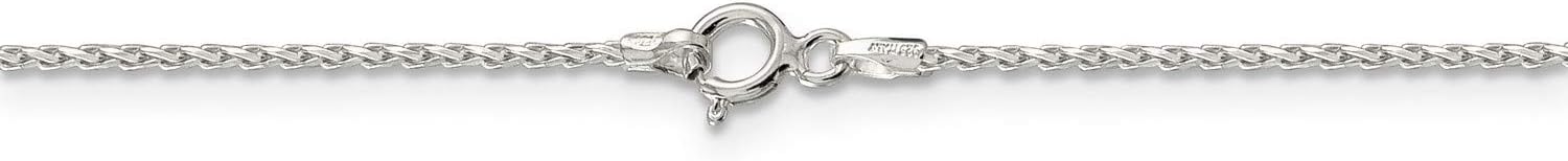 Elegant .925 Sterling Silver Round Spiga Diamond-Cut Chain