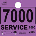 Purple 4-Part Service Dispatch Tags 7000-7999 - 1,000 Pack