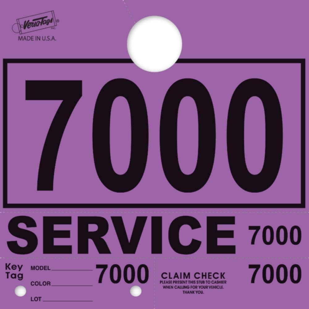 Service Dispatch Numbers RL78 Style Mirror Hang Tags for Vehicles