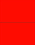 NextDayLabels 8-1/2 x 11 Neon High Light Fluorescent Labels - Bold Red