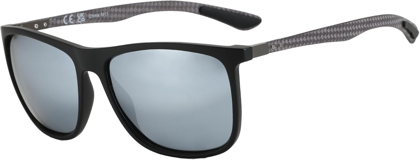 ZENOTTIC Square Polarized Sunglasses for Men with UV400 Protection