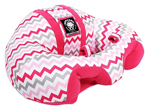 Hugaboo Infant Sitting Chair - Pink Chevron for Comfort & Support