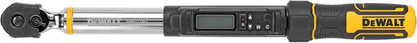 DEWALT Digital Torque Wrench with LED Screen and Storage Case