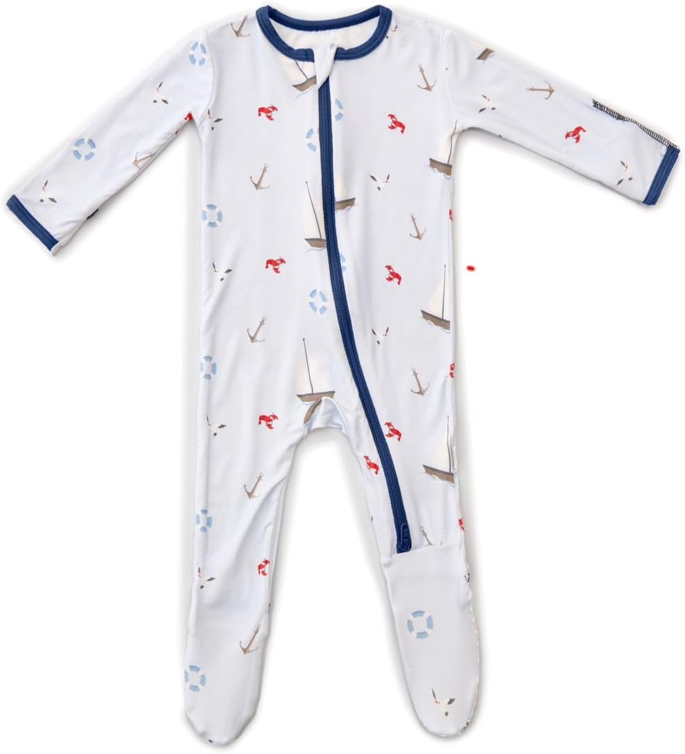 Bamboo Little Soft Baby Footie Pajamas for Newborns and Toddlers