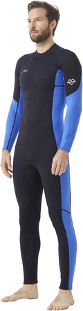 Hevto Men 3/2mm Neoprene Wetsuit Back Front Zip - Warmth & Fit