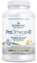 Omega-3 Fish Oil with Vitamin D3 - High-Potency Lemon Soft Gels