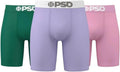 PSD Men's Basic Solid Boxer Briefs - Breathable Support with 7 in Pant