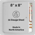 8 in x 8 in Universal Metal Access Panel - Durable Flush Access