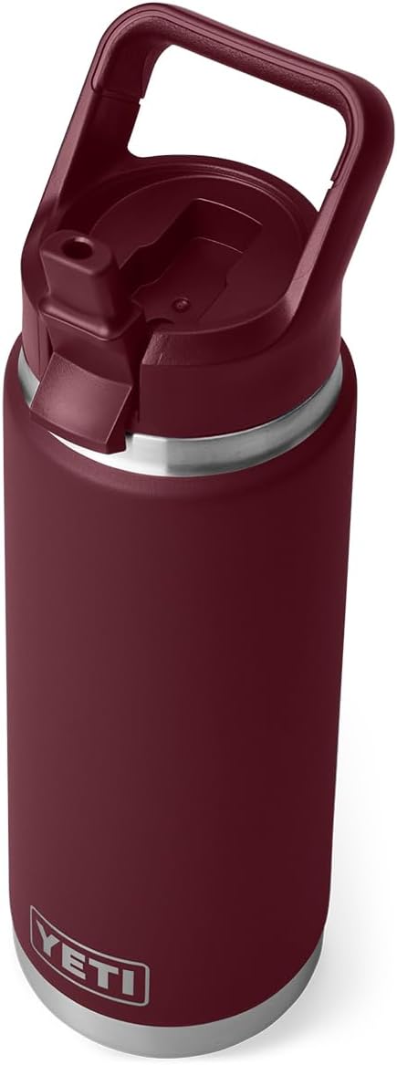 YETI Rambler 26 oz Bottle - Insulated Stainless Steel with Straw Cap