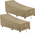 OutdoorLines Camel Chaise Lounge Covers 2-Pack - 78in W x 35.5in D