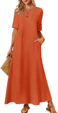 MEROKEETY Women's Summer Maxi Dress for Casual Beach Days