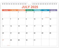 Calendar 2025-2026 Wall Calendar 18-Month Planner - Compact Monthly