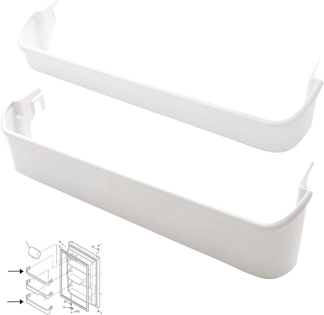 UPGRADED Lifetime Appliance Door Shelf Bin Racks for Frigidaire