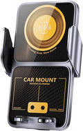 Wireless Car Charger Car Mount 15W QI Fast Charging - Auto Clamping
