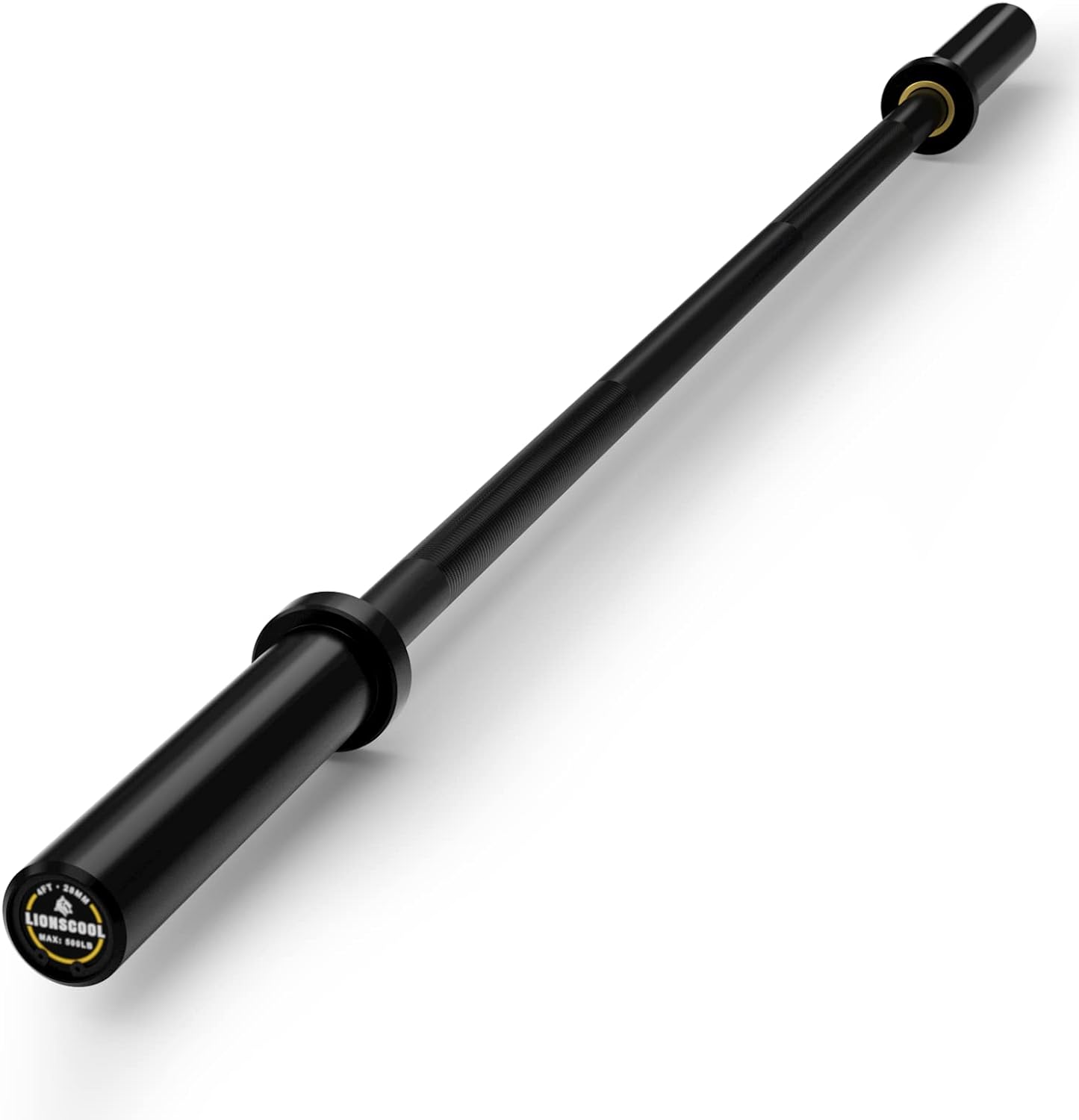 LIONSCOOL Premium 4ft Barbell for Strength Training & Weightlifting