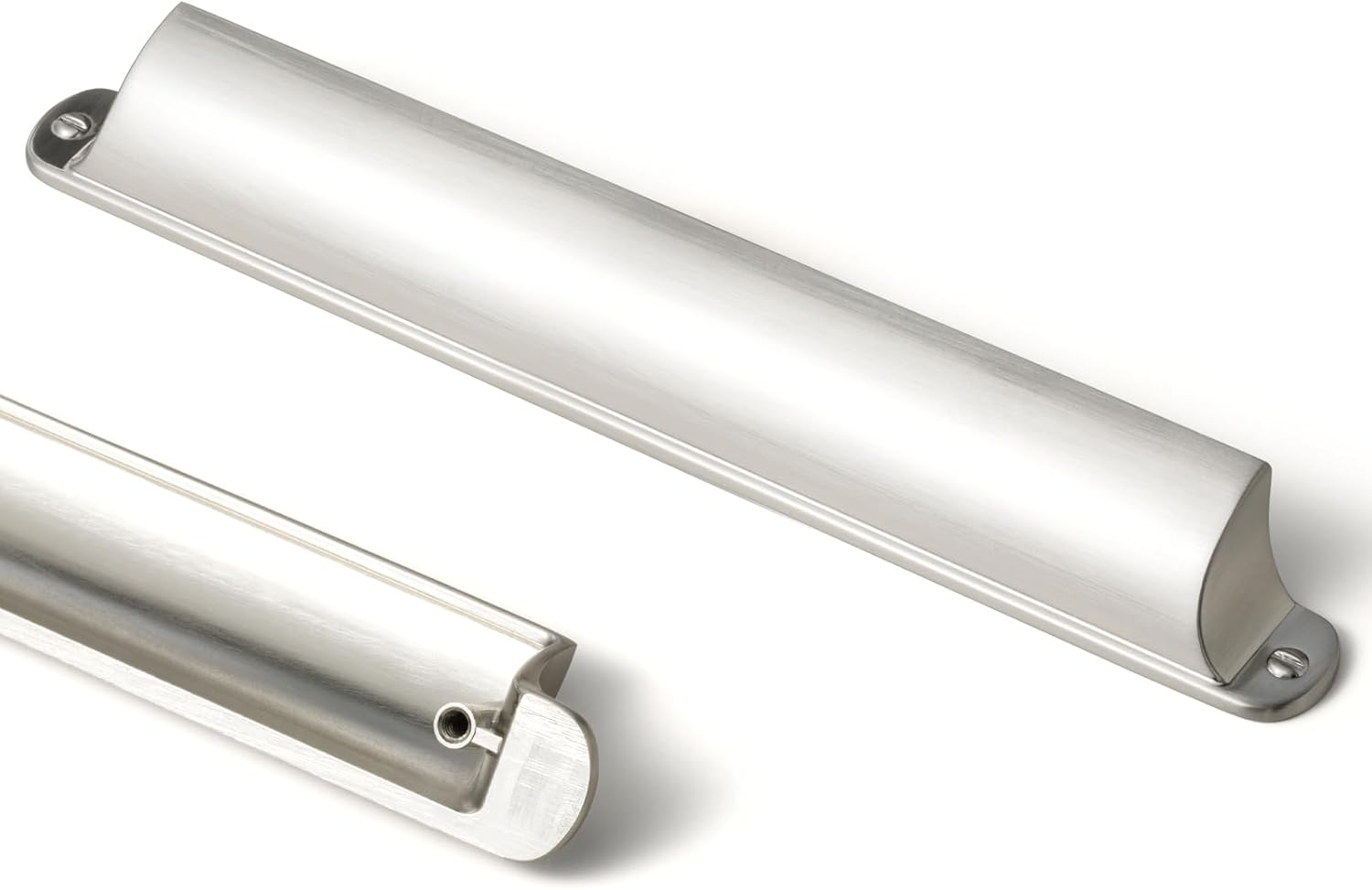 Goo-Ki 6 Pack Brushed Satin Nickel Cabinet Cup Pulls for Drawers