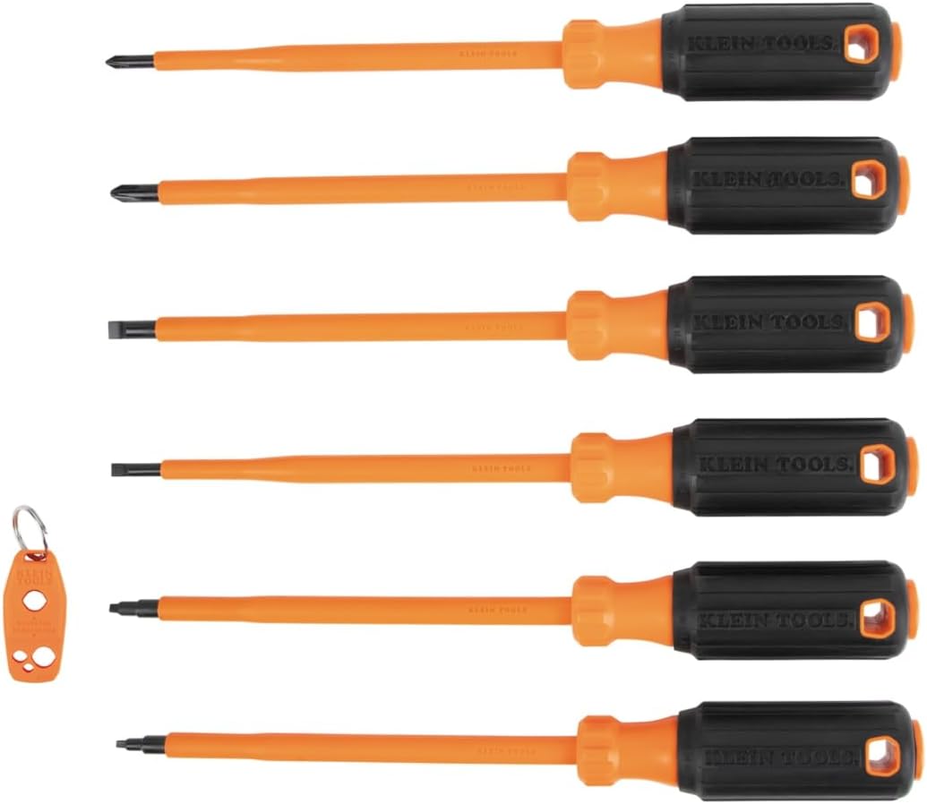 Klein Tools 85077INSR Insulated Screwdriver Set for Electricians
