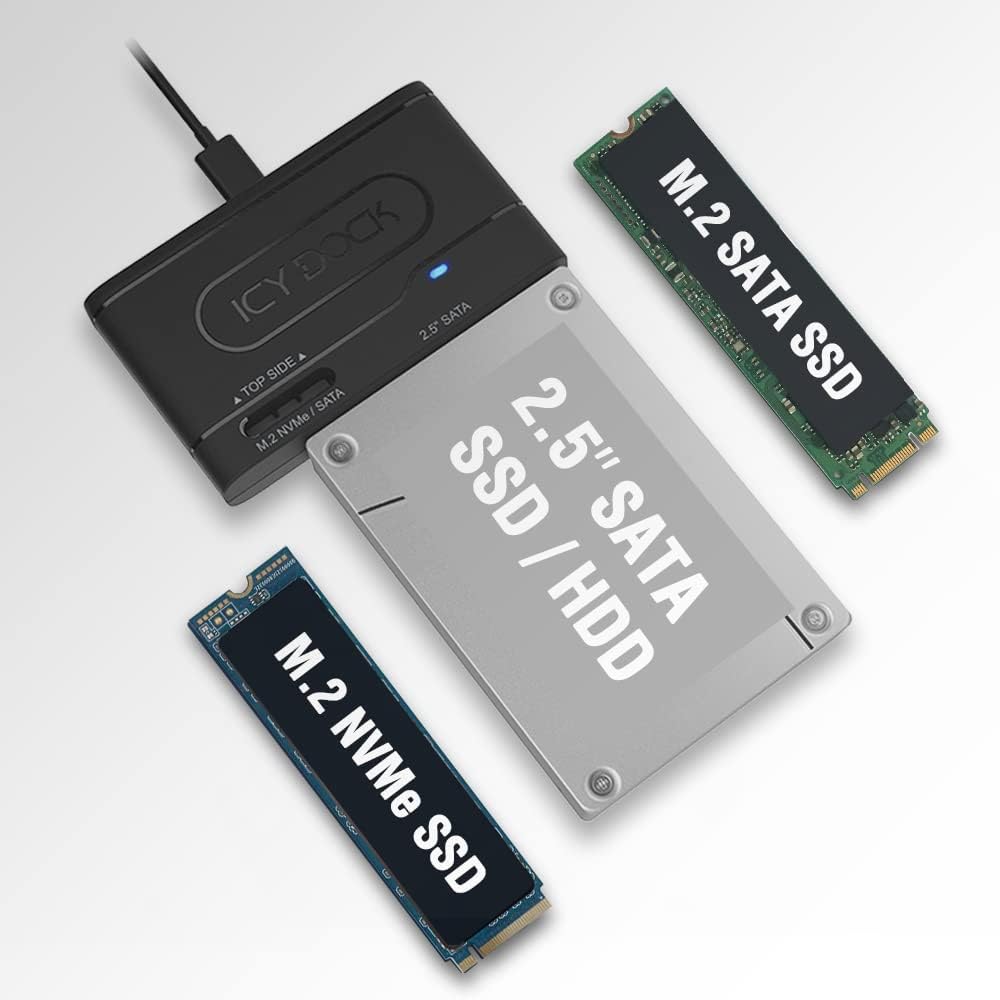 ICY DOCK USB 3.2 Gen 2 Adapter for SSD and HDD Access