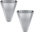 Large-Sized Galvanized Steel Chicken Restraining Cone - Flat-Back