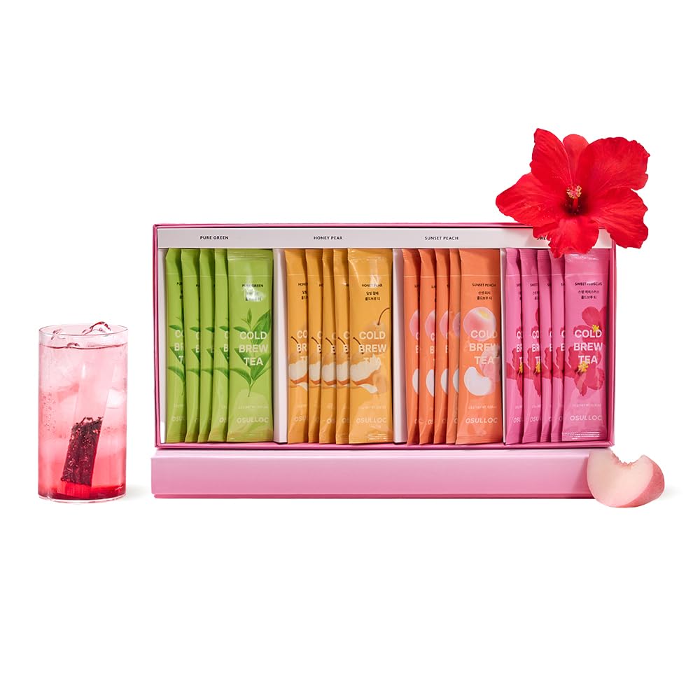 OSULLOC Cold Brew Tea Gift Sampler Set for Summer Refreshment