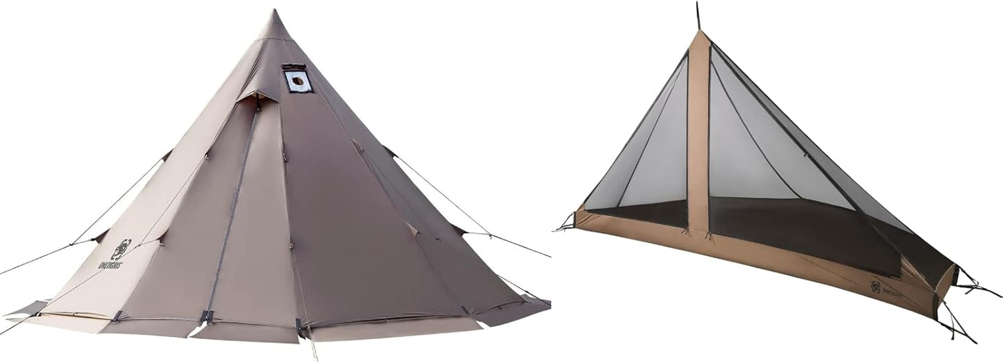OneTigris Hot Tent Combo: Ultimate Shelter & Mesh Inner