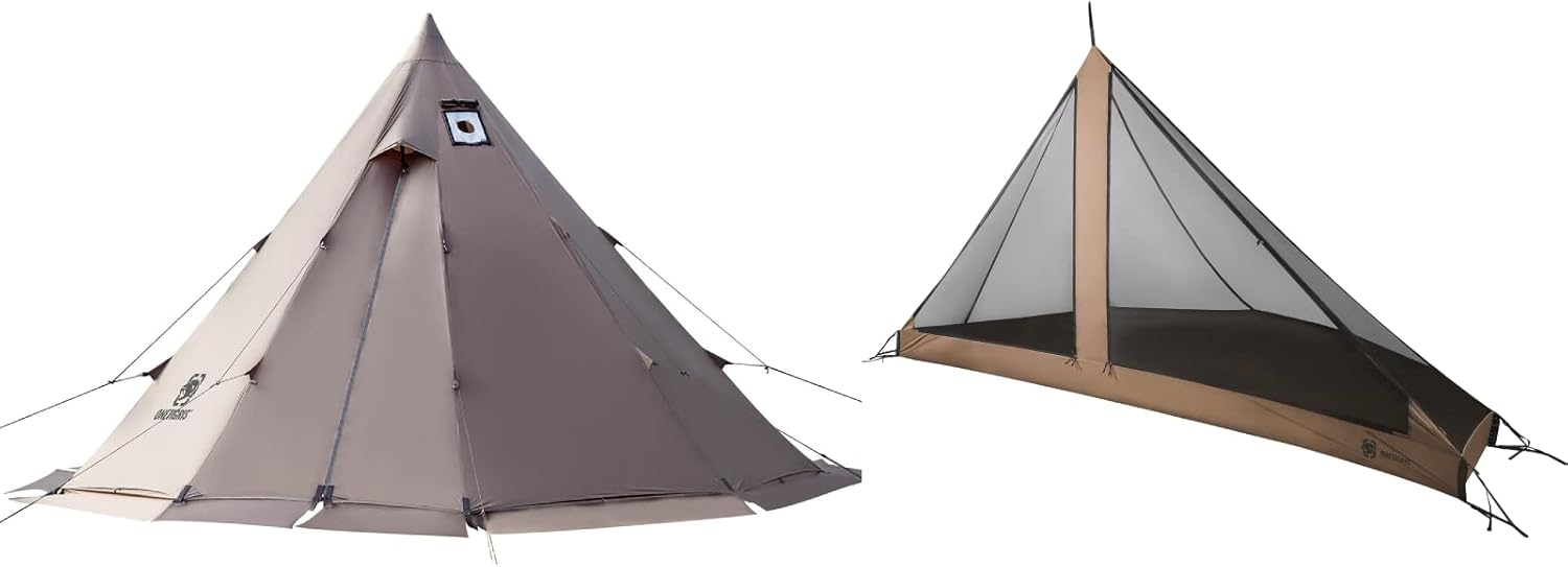 OneTigris Hot Tent Combo: Ultimate Shelter & Mesh Inner