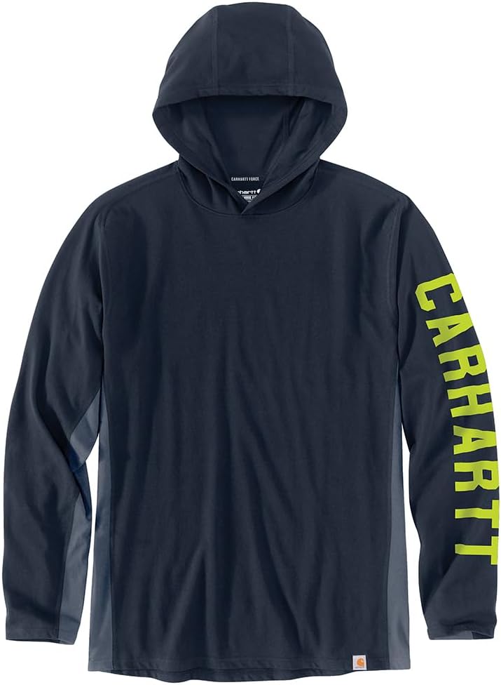 Carhartt Men's Force Relaxed Fit Long-Sleeve Hooded T-Shirt