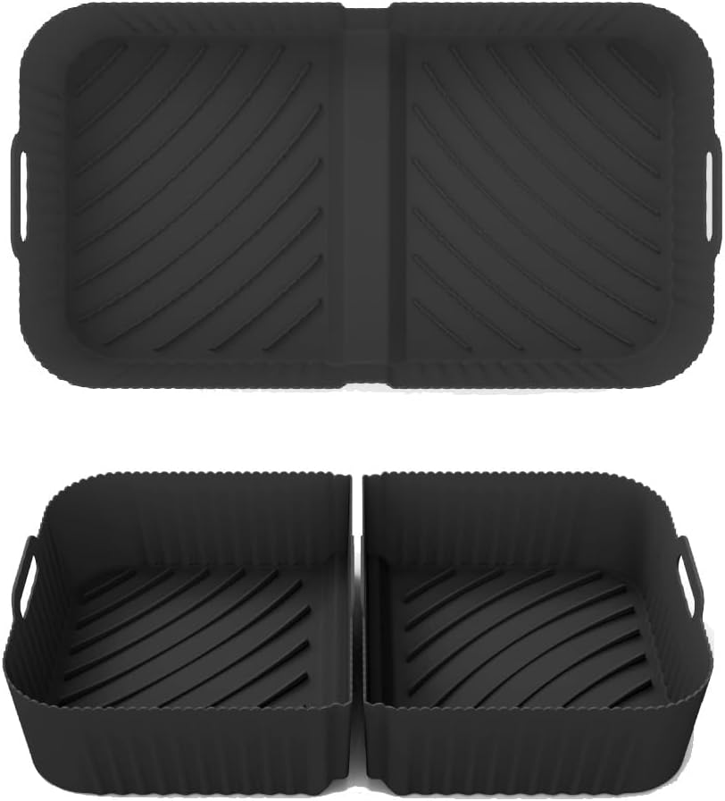 Reusable Silicone Air Fryer Liners - 3pcs Set for Ninja Foodi AF500