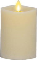 Luminara Flameless LED Flickering Pillar Candle - Real Wax, Ivory