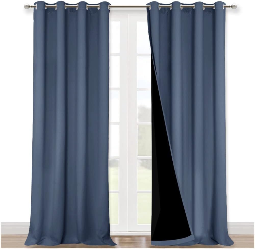 NICETOWN Insulated Blackout Curtains for Noise Reduction and Privacy