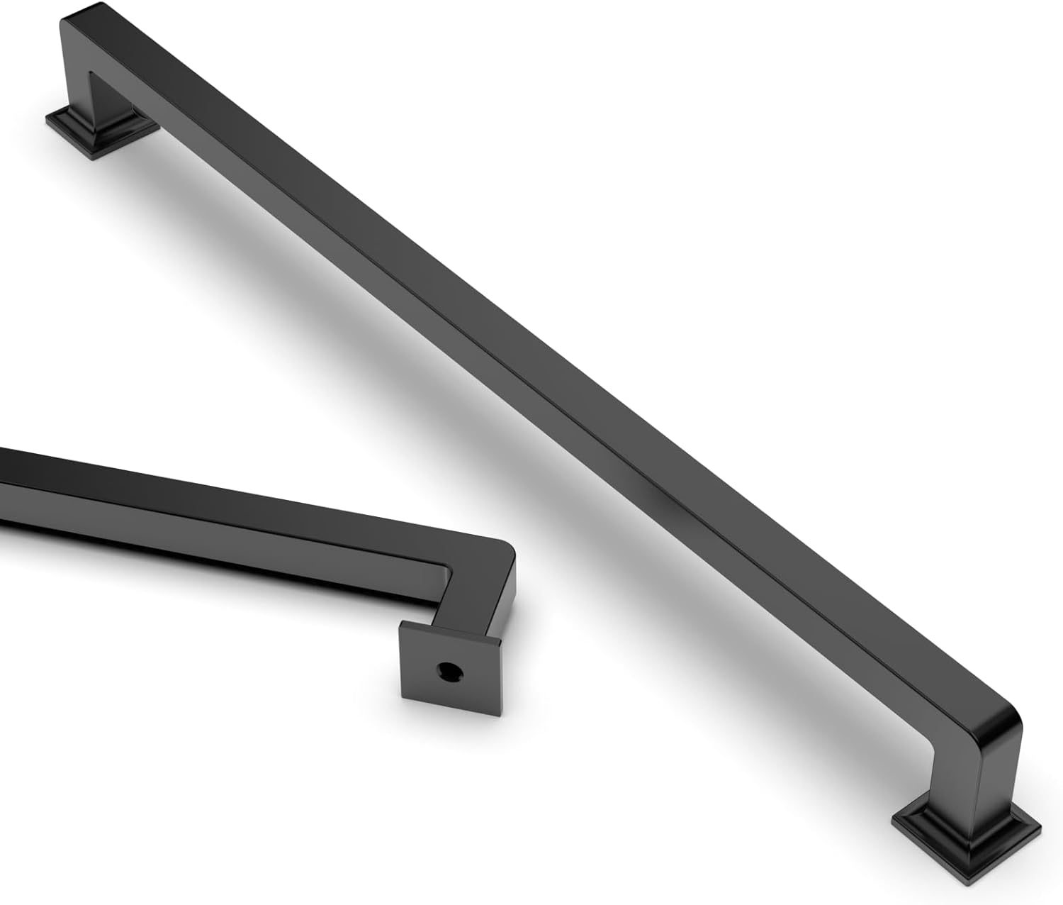 Asidrama 10 Pack 8.8 Inch Matte Black Kitchen Cabinet Handles