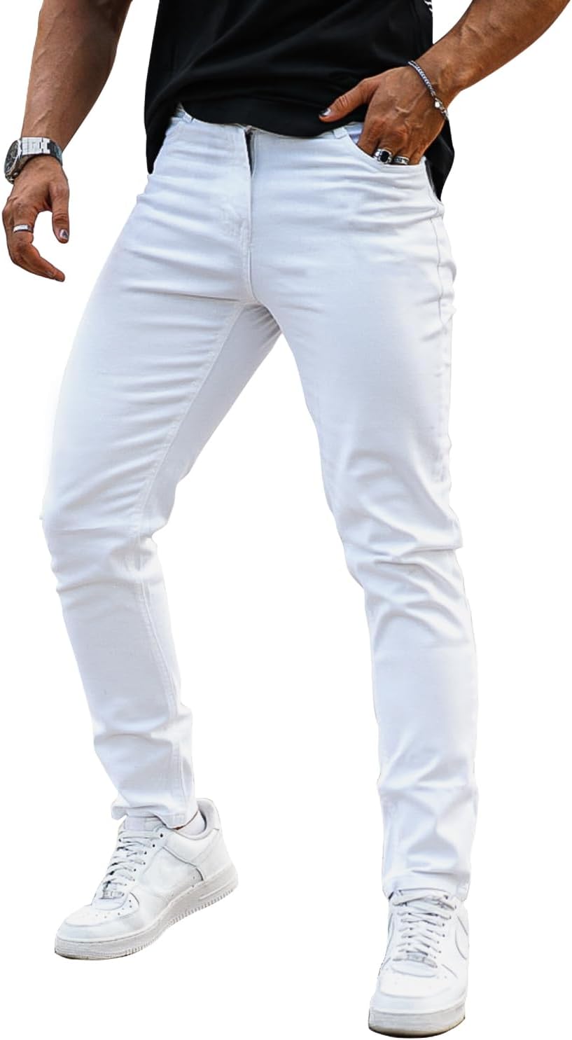 Heyfanee Mens Slim Fit Jeans for Fashionable Comfort and Style