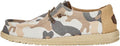 Hey Dude Men's Wally Washed Camo Slip-On Loafers - Lightweight Comfort