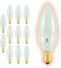 GoodBulb 25 Watt Torpedo Candelabra B10 Clear 2700K Soft White
