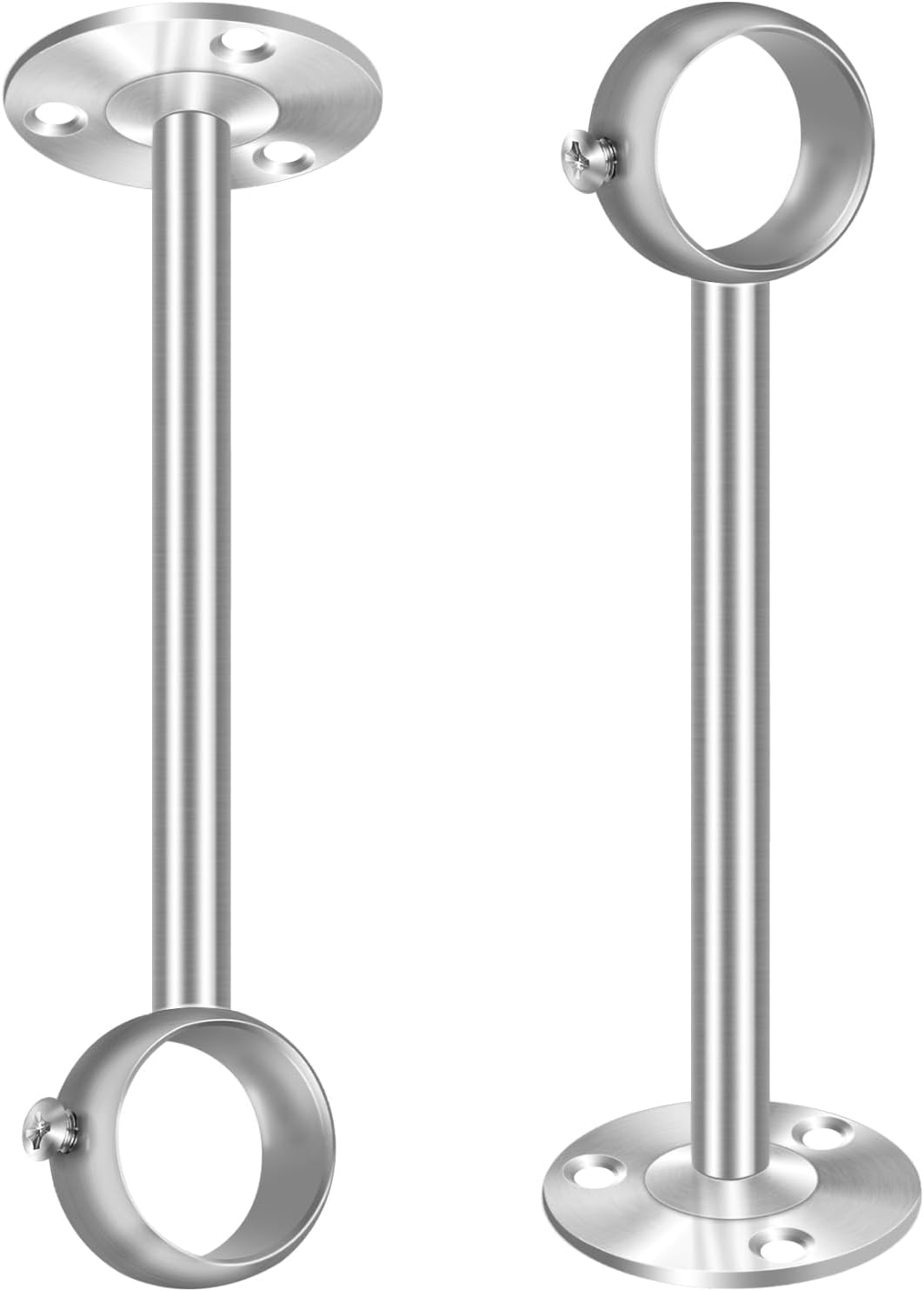 Stainless Steel Ceiling Bracket Set for 1 Poles