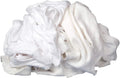Absorbent White Recycled T-Shirt Cloth Rags - 50 lb box - All-Purpose