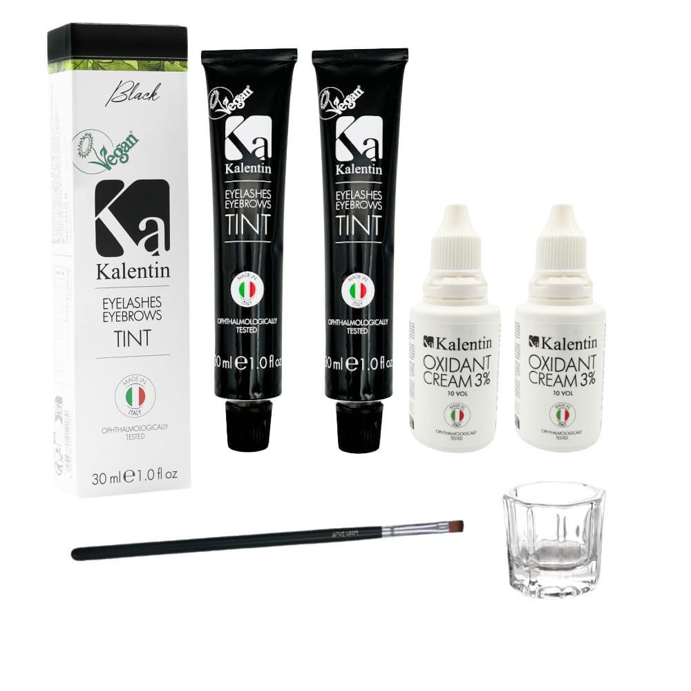 Professional Kalentin Eyebrow Color 2-Pack with Developers